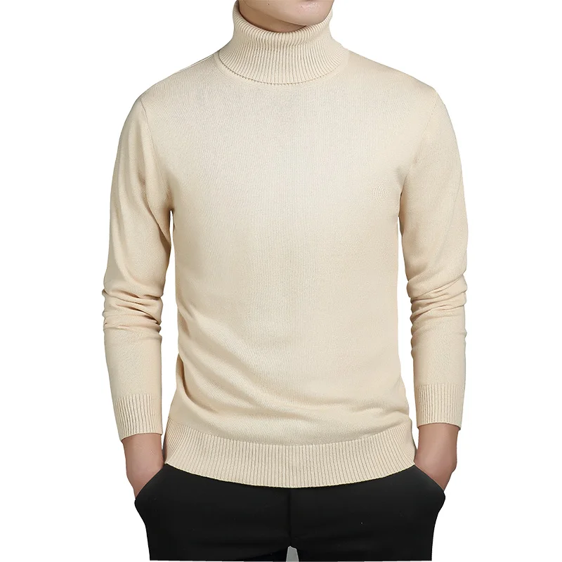 Мужской осенний теплый молодежный пуловер приталенного кроя Men's Autumn Warm Youth Slim-Fit Pullover