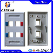high quality US rj45 face plate with 1/2/3/4/6 port for rj45 keystone jake