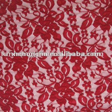 Jacquard elastic lace fabric