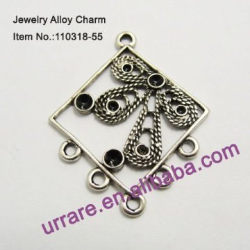 Antic Silver Chandelier Filigree Jewelry Components