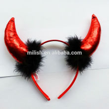 MPA-0185 party football fans Cheer red plush devil demon horns headband