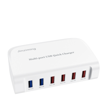 84W 6-port USB QC3.0 portable wall charger