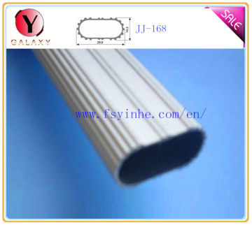 aluminium hanger oval tube for wardrobe