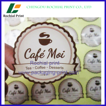 Factory price custom Packaging matt coffee jar label printing