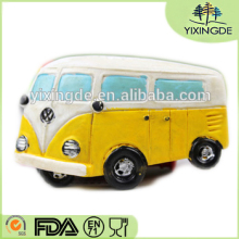 resin school bus refrigerator magnet