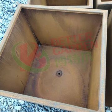 Custom Large Coreten Steel Planters: Lightweight, Durable Metal Garden Containers