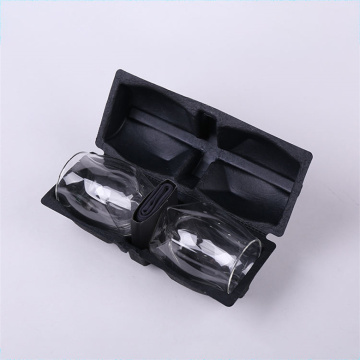 Biodegradable Black Molded Fiber Tray Pulp Tray Packaging