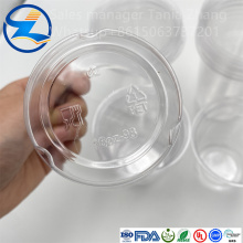 Ttransparent PET Film Thermoferorming Cup de plástico