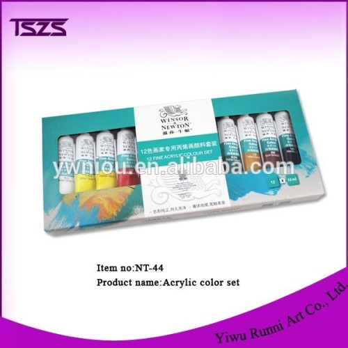 12 Color wholesale Acrylic Paint Tube Set for DIY false nail tips NT-43