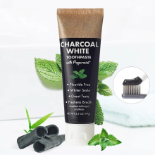 Custom Private Label Natural Active Bamboo Charcoal Teeth Whitening Toothpaste