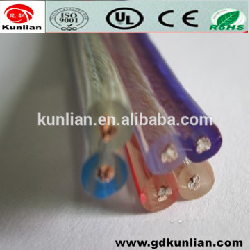 SDG Hot Selling Transparent Flat Speaker Cable /flat speaker cable