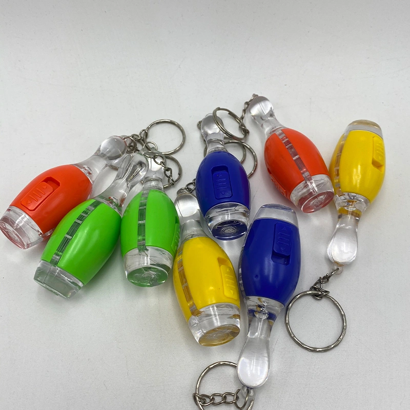 Bowling Ball Key Chain Lamp Flashlight