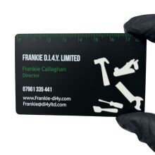 Customizable Printing: Black Metal Business Cards, Cutouts, Stainless Steel Club VIP Membership Cards