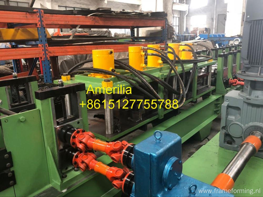 Steel door frame roll forming machine