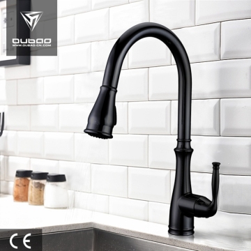 Matte Black Table Top Long Neck Tap Faucets