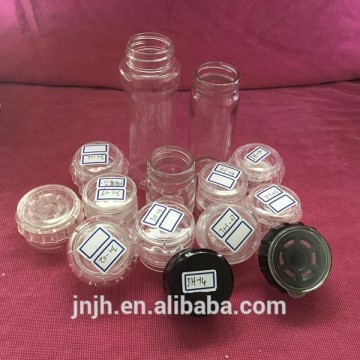 plastic and glass salt grinders