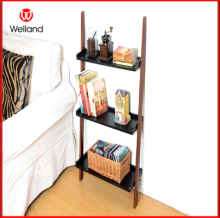 Sided wooden wall floor shelf