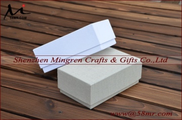 Fabric Linen Cardboard Photo Storage Gift Box Packaging