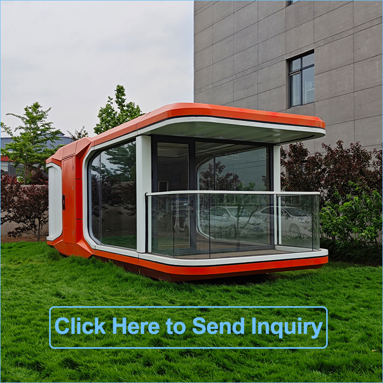 20ft 40ft Modular Luxury Prefab Steel Smart Tiny Space Capsule Home ...