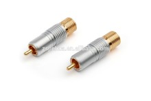 High end RCA coaxial adapter /connector for speaker device