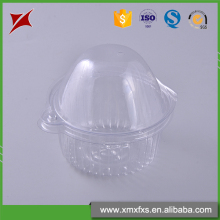 Small clear plastic clamshell cake box Clear Hinged Plastic Square Container