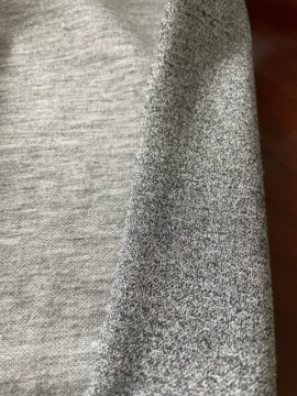 GREY MELANGE EFFECT TWO SIDE INTERLOCK