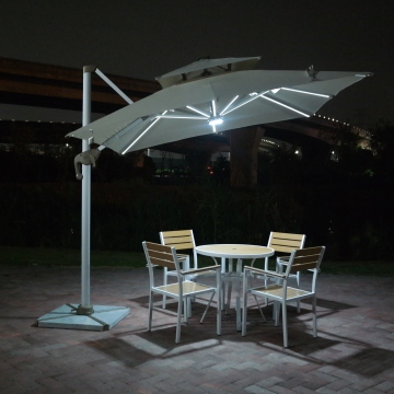Outdoor Patio Umbrellas with LED Lights