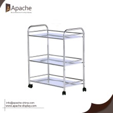 Professional supply Moveable metal desk organizer shelf with wheels