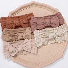 Baby Girls Elastic Headwraps - Floral Print Hairbands