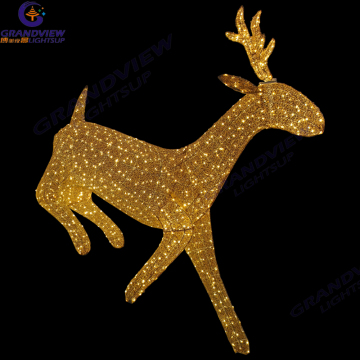 15 Years Manufacturer 3D Xmas Lights Outdoor Reindeer Decoration