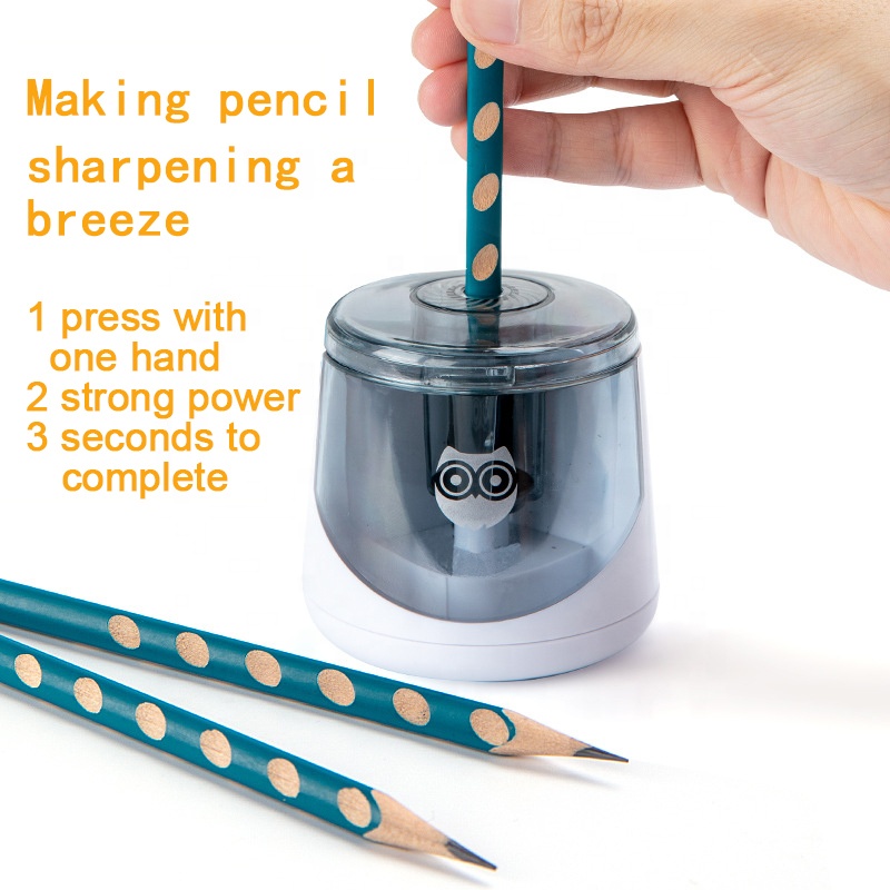 Heavy-duty Easy To Operate Rechargeable Usb Dual Power Student Automatic Electric Pencil Sharpener