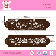 super spring garden cake stenciling