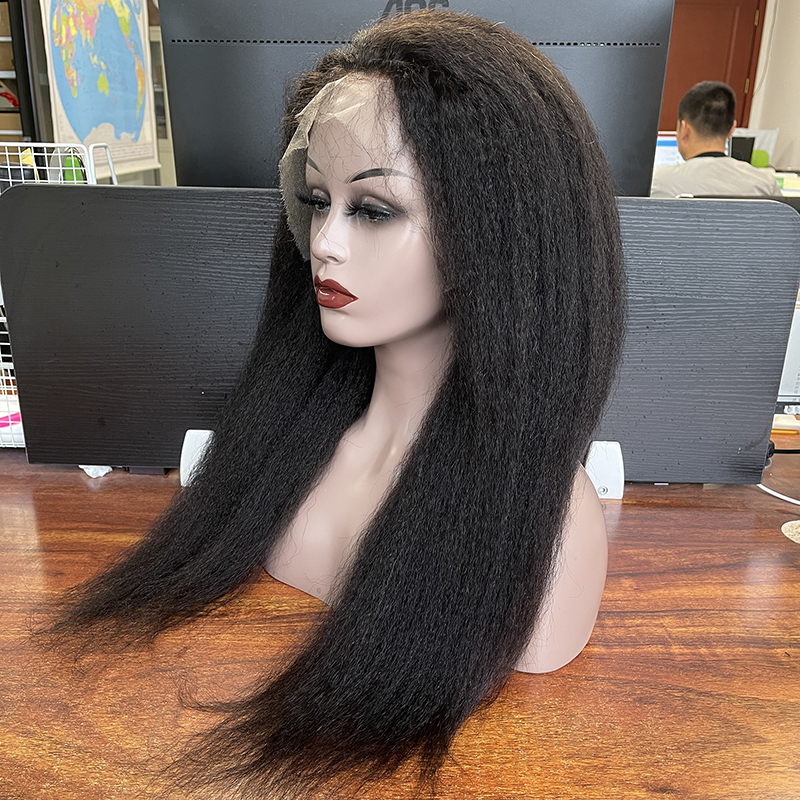Hair factory wholesale long human hair wig, HD 100 remy brazilian hair wigs, cuticle aligned wig brazilian human hair lace front