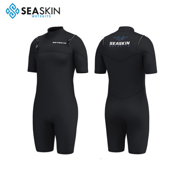 Seaskin Neopren 2mm Flatlock Kadınlar için kısa wetsuit