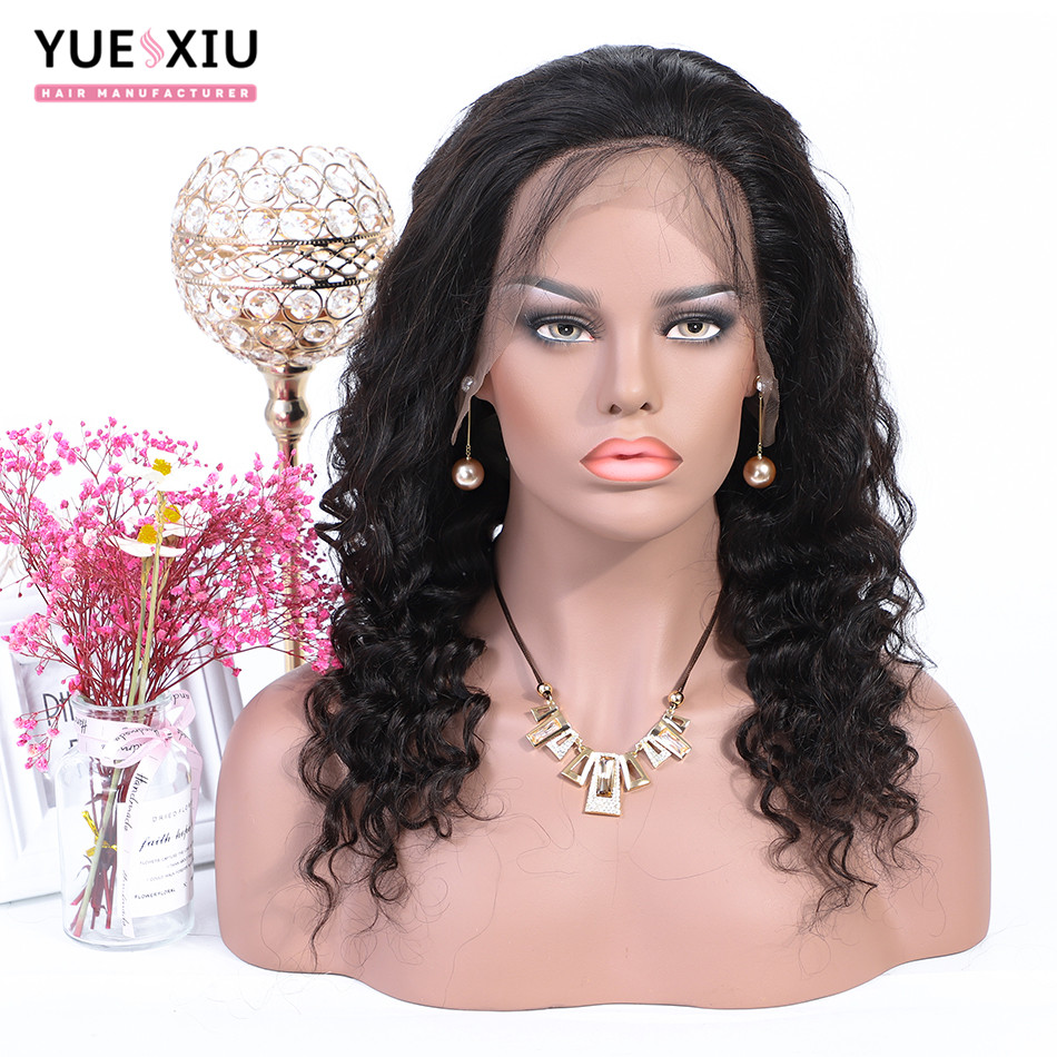 13*4 Lace Front Wig With Baby Hair Brazilian Virgin Human Hair Wigs With Bangs Loose Deeep