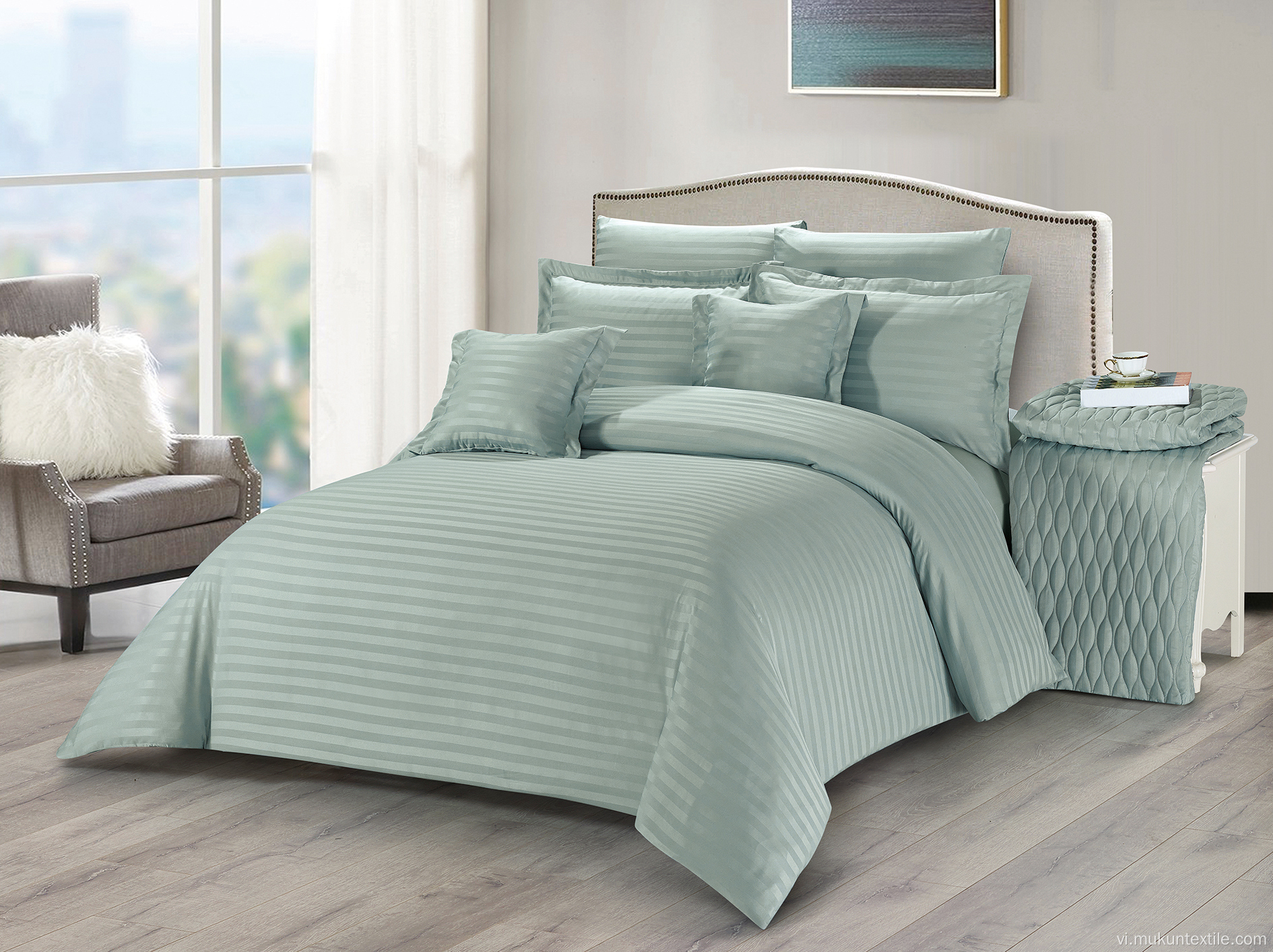 Khách sạn Cotton Giường lanh và Bộ chăn quilt