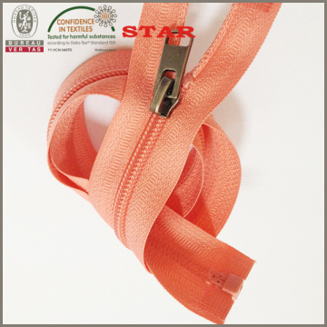 nylon zippers with bronze slider