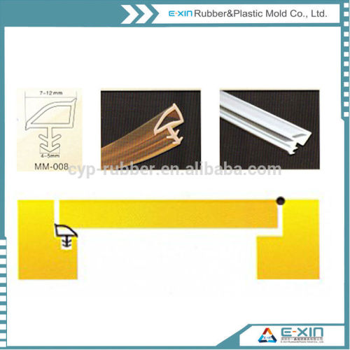 PVC Door Seal Strip/ Soft Flexible Anti-collision Door and Window Rubber Strips/rubber seal for doors