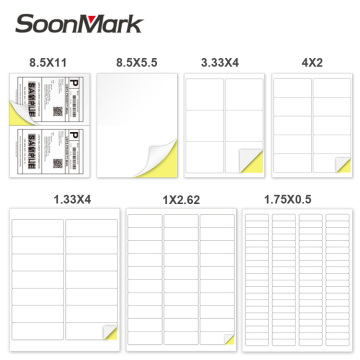 Self Adhesive Laser Printer labels A4 Paper Sticker