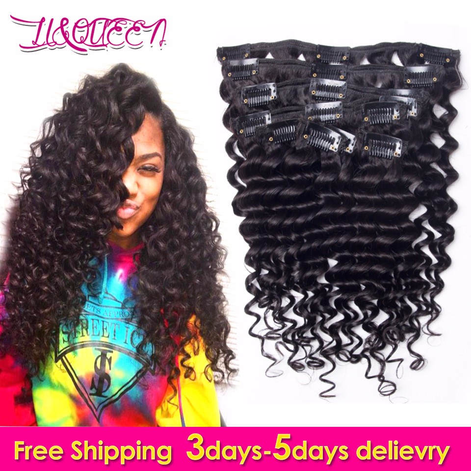 Online Shopping India One Piece Clip In Human Hair Extensions For Black Women