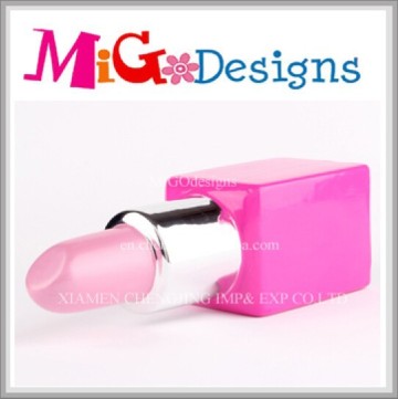 Direct Manufacturer Ceramic Big Lipstick Shaped Money Boxes