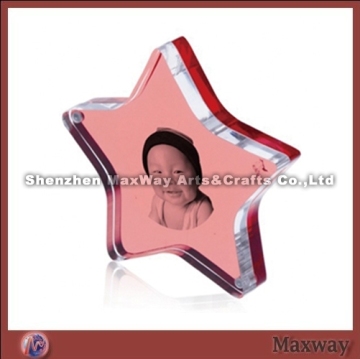 Red Star-liked Acrylic/Lucite Photo/Picture Frame