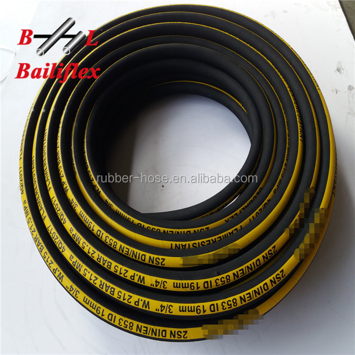 aeroquip reinforced hydraulic hose 1sn 1/4 pipe tube made from BAILI FLEX