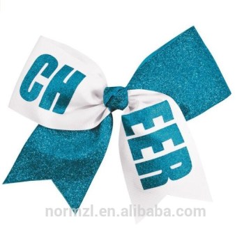 Custom wholesale sparkle cheer bows big cheerleading bows manufacturer