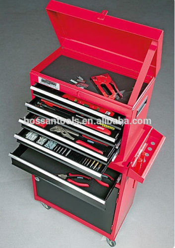 338pcs Rolling Tool Cabinet with tool sets