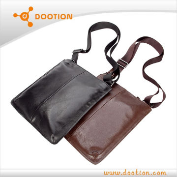 Real leather messenger bag for men