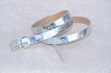 kids shinny pu garment belt