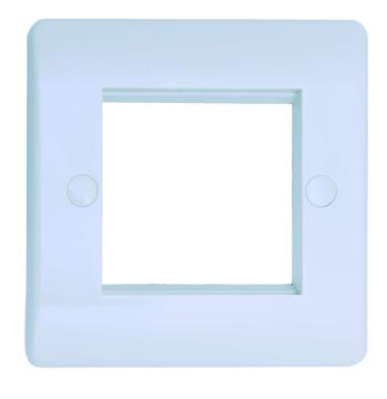 1Gang Two Module Media Plate