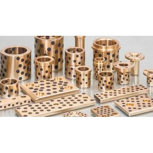 Panduan Slide Bearing Bronze Slide Plate Bronze Graphite Wear Plate Piring Kuningan Bebas Minyak Self-Plubricating