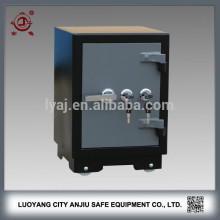 security metal mechanical two keys money counting safe